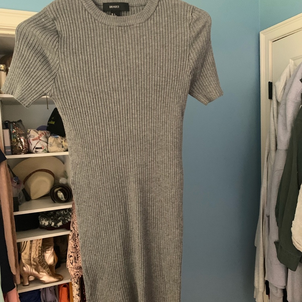 Grey Forever21 sweater dress